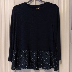 Kate Spade star peplum top